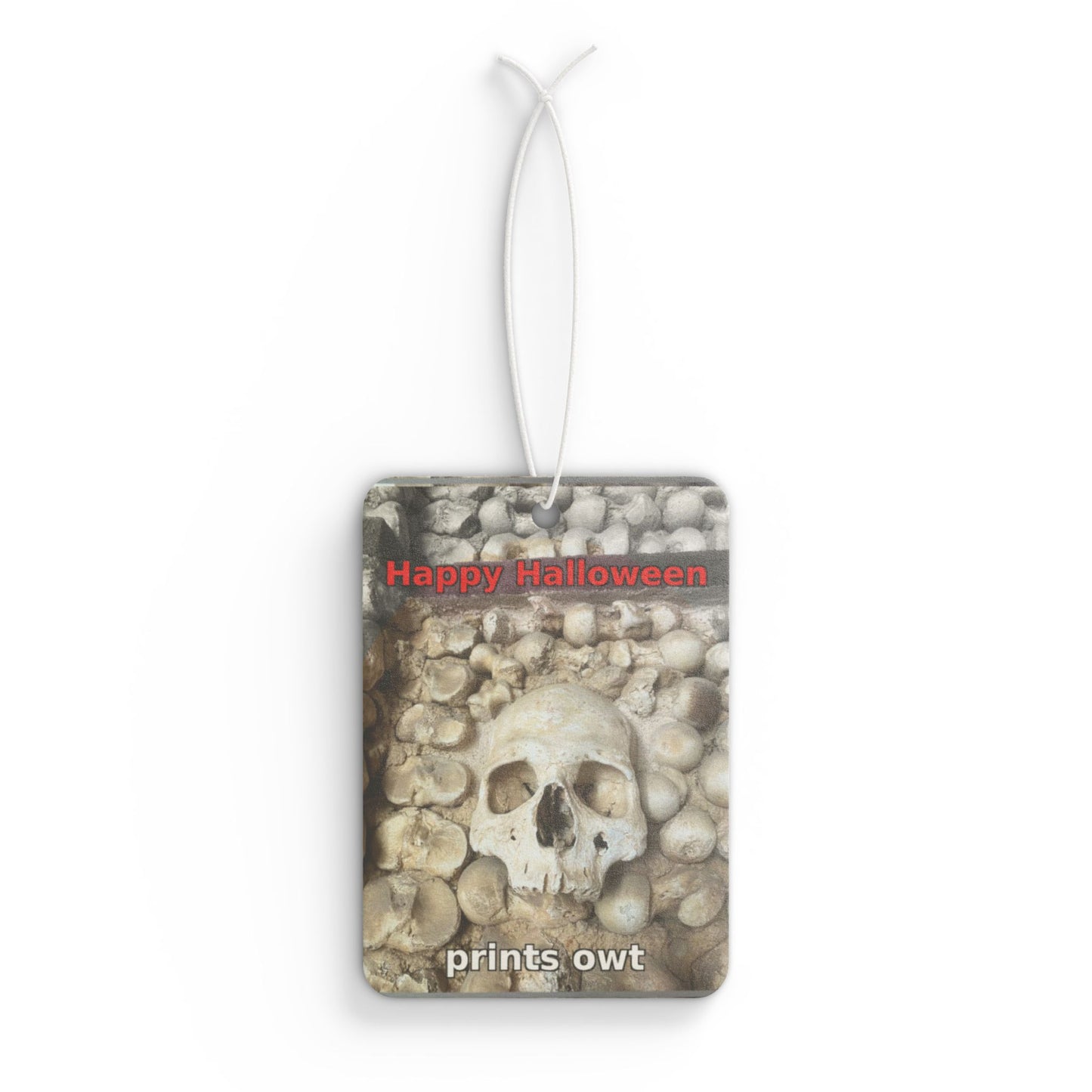 Skull Halloween Car Air Freshener - Spooky Skull Design, Funny Car Decor, Autumn Aroma, Halloween Gift, Holiday Air Freshener