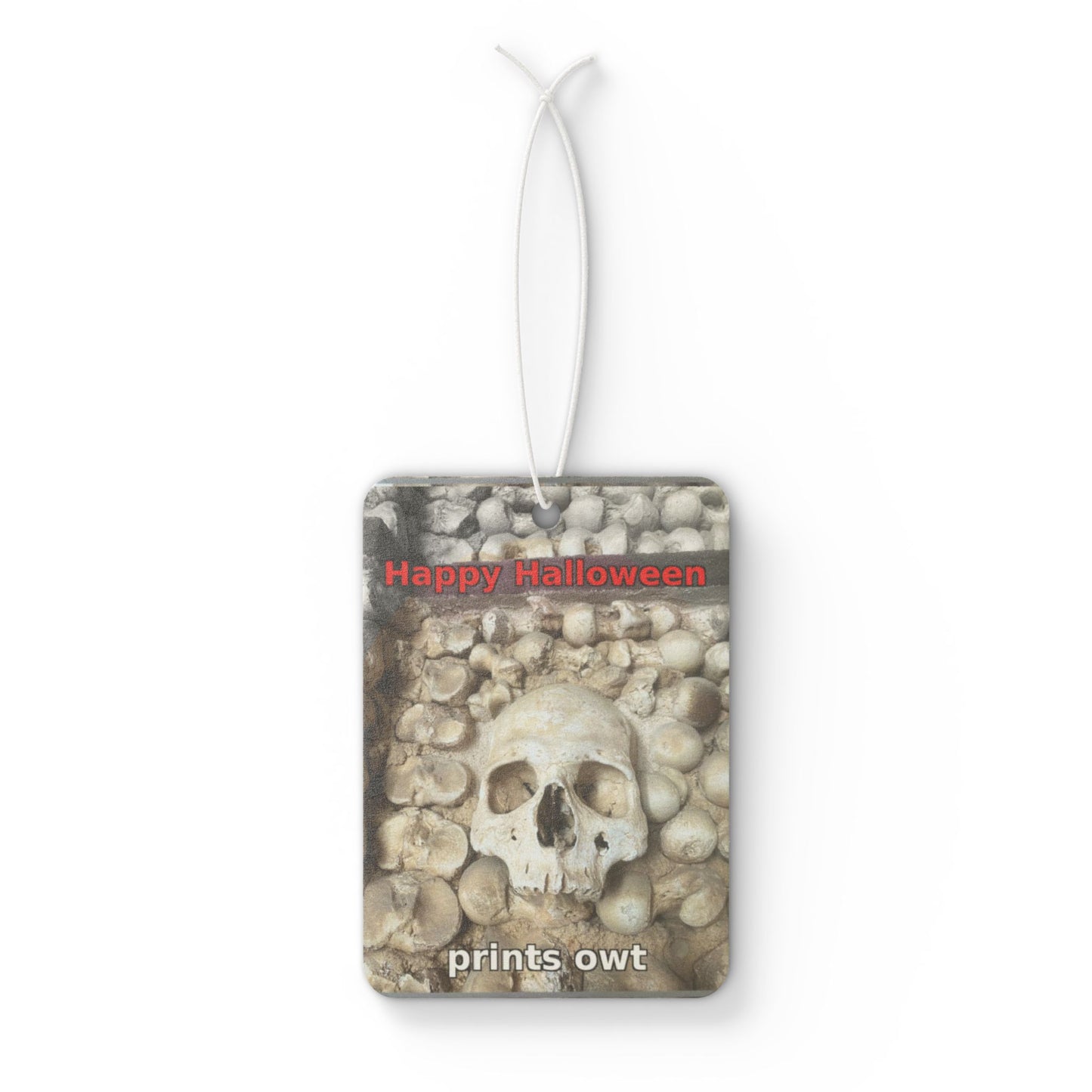 Skull Halloween Car Air Freshener - Spooky Skull Design, Funny Car Decor, Autumn Aroma, Halloween Gift, Holiday Air Freshener