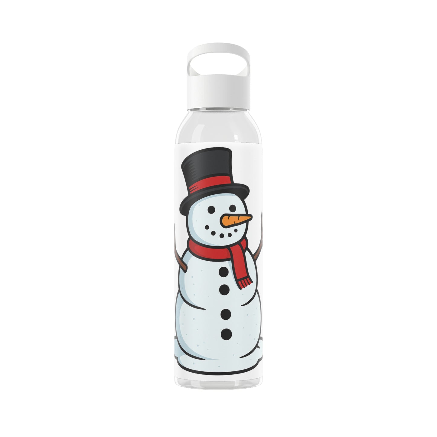 Snowman Water Bottle, Winter Hydration, Holiday Gift Idea, Eco-Friendly Drinkware, Cute Snowman Design, Seasonal Accessory