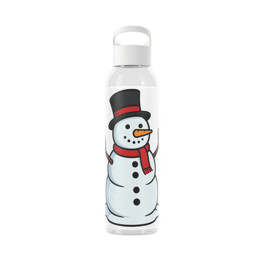 Snowman Water Bottle, Winter Hydration, Holiday Gift Idea, Eco-Friendly Drinkware, Cute Snowman Design, Seasonal Accessory