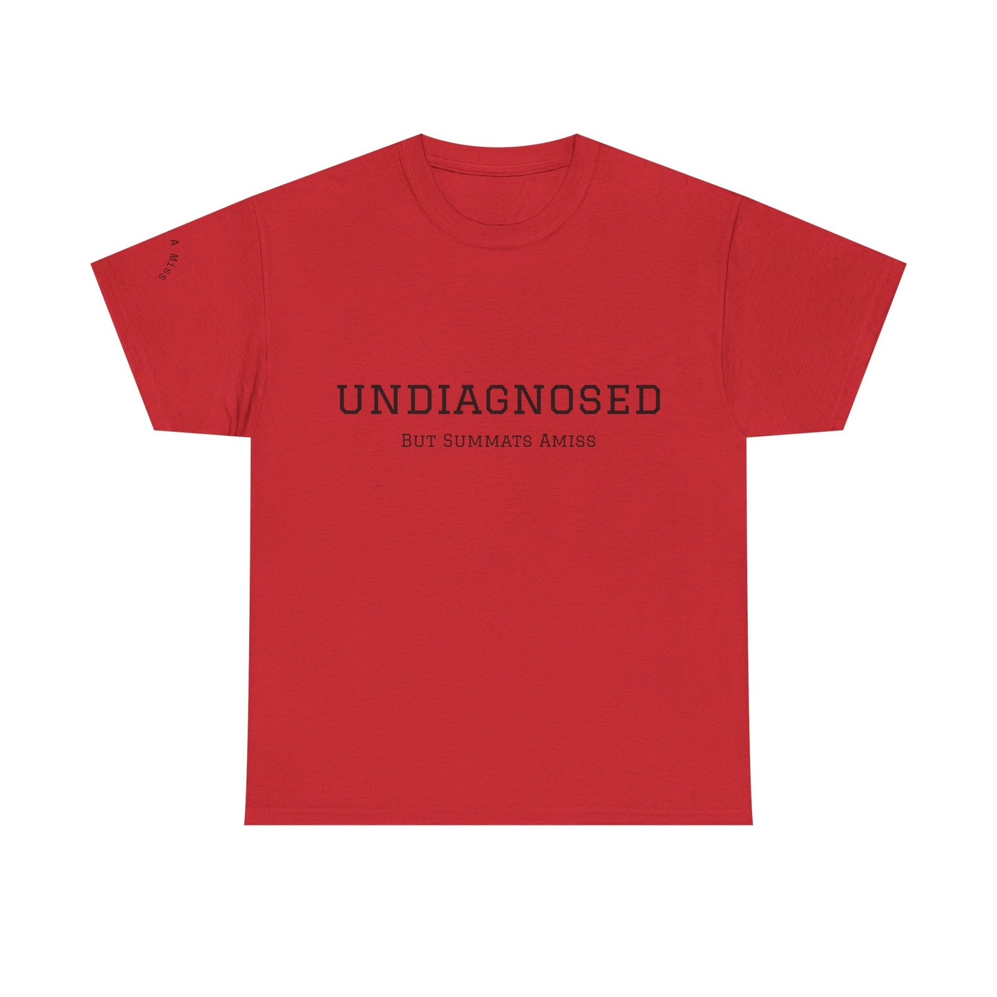 Yorkshire Unisex Heavy Cotton Tee - "Undiagnosed" Statement Tee, Comfortable Casualwear, Lightweight Everyday