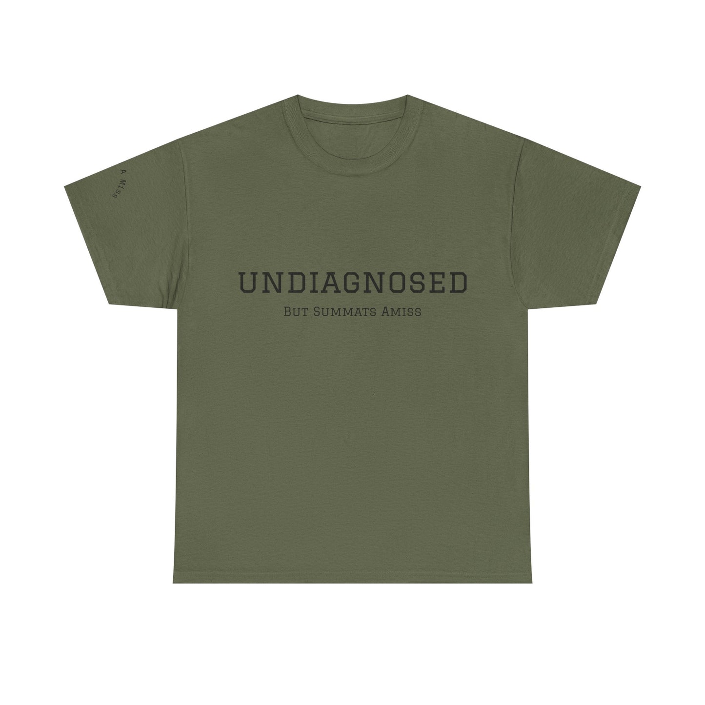 Yorkshire Unisex Heavy Cotton Tee - "Undiagnosed" Statement Tee, Comfortable Casualwear, Lightweight Everyday