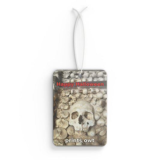 Skull Halloween Car Air Freshener - Spooky Skull Design, Funny Car Decor, Autumn Aroma, Halloween Gift, Holiday Air Freshener