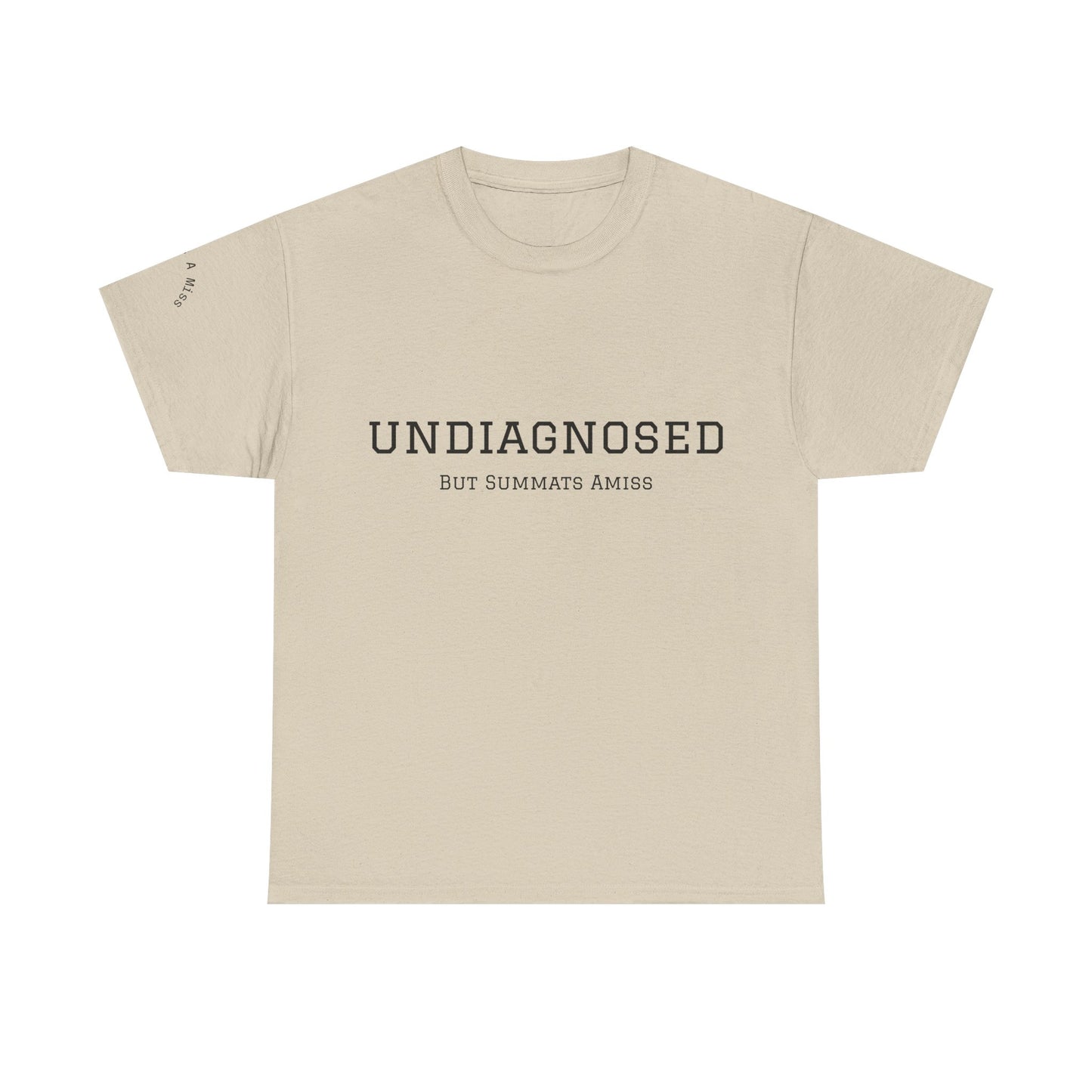 Yorkshire Unisex Heavy Cotton Tee - "Undiagnosed" Statement Tee, Comfortable Casualwear, Lightweight Everyday