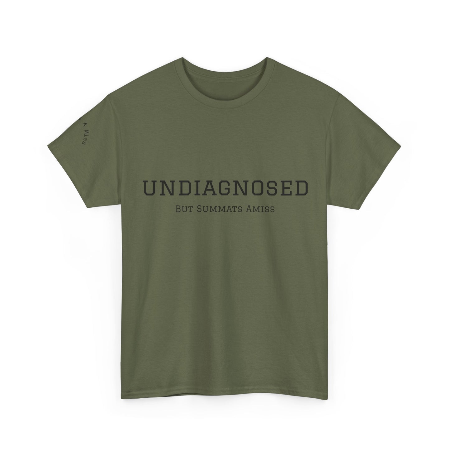 Yorkshire Unisex Heavy Cotton Tee - "Undiagnosed" Statement Tee, Comfortable Casualwear, Lightweight Everyday