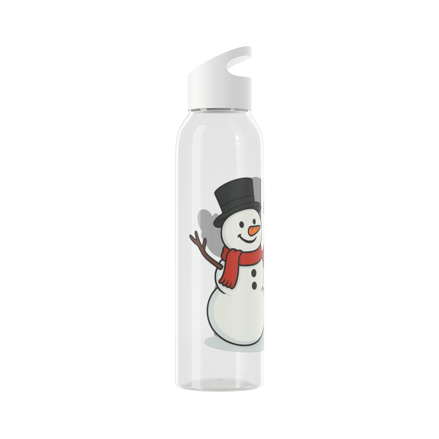 Festive Santa & Snowman Water Bottle | Holiday Hydration, Christmas Gift, Winter Accessories, Eco-Friendly Drinkware, Fun Holiday Decor