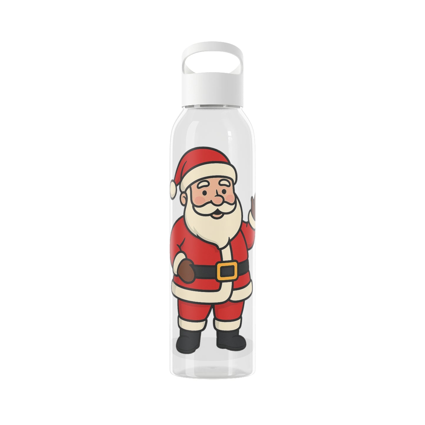 Santa Water Bottle, Drinkware, Holiday Gift, Fitness Hydration, Christmas Presents, Eco-Friendly Bottle, Cute Santa Design