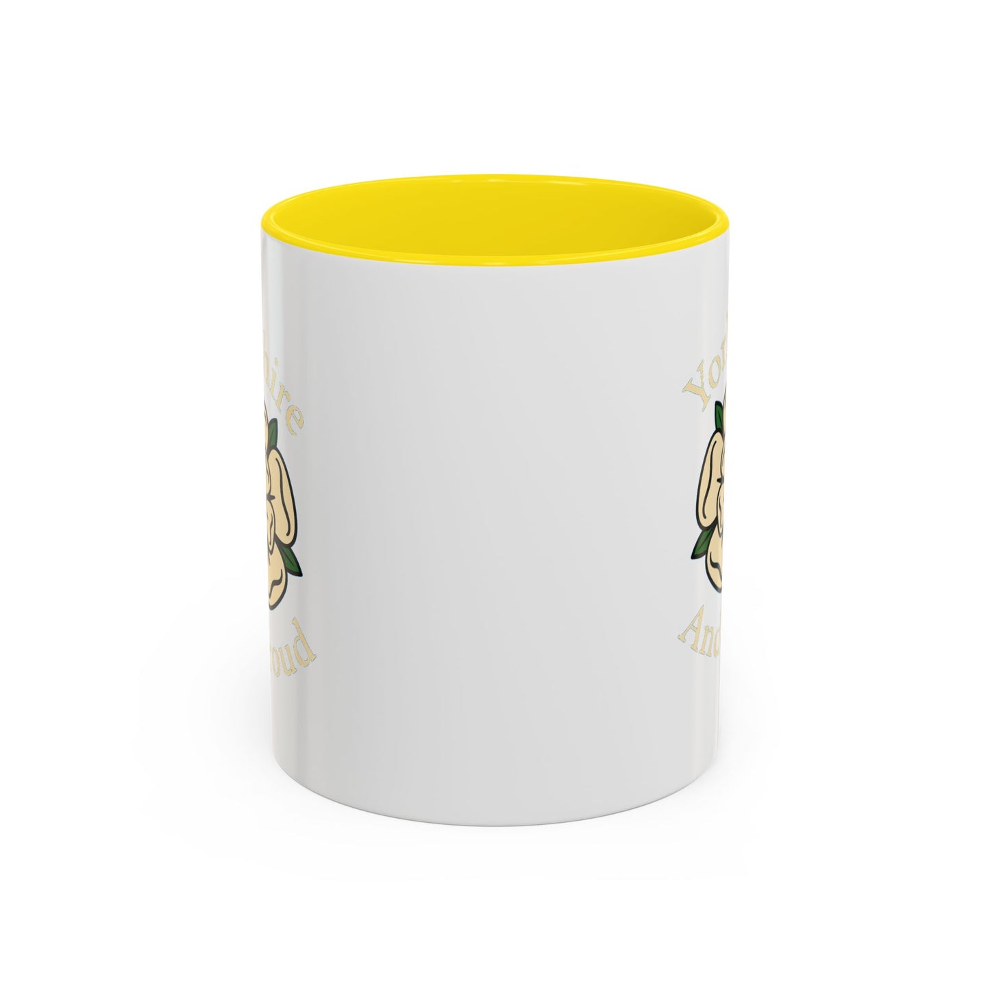 Yorkshire rose and Yorkshire and Proud wording Coffee Mug (11, 15oz)