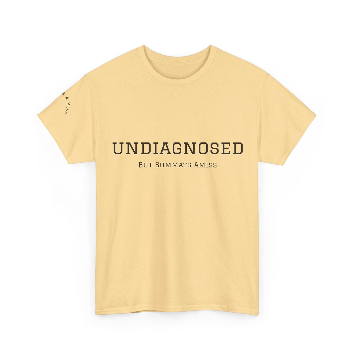 Yorkshire Unisex Heavy Cotton Tee - "Undiagnosed" Statement Tee, Comfortable Casualwear, Lightweight Everyday