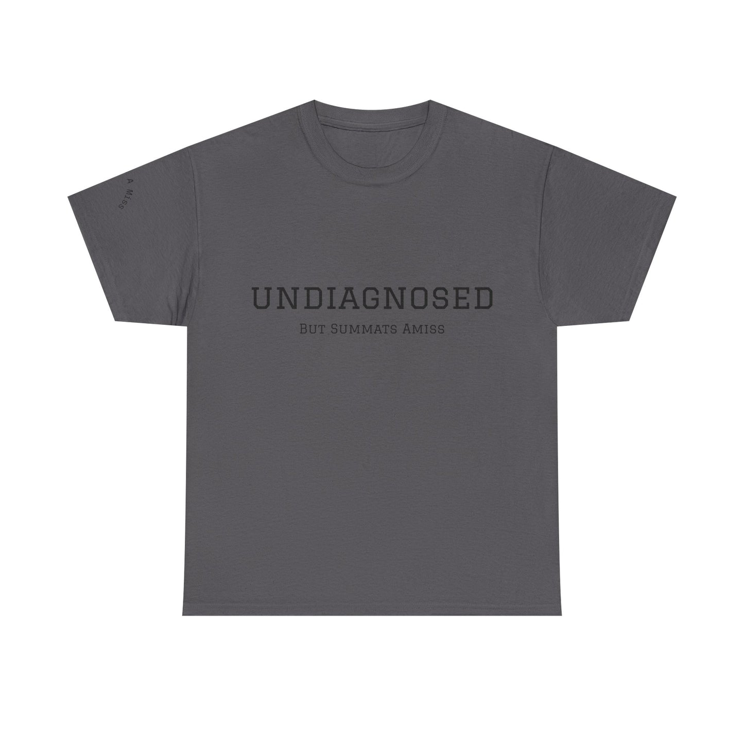 Yorkshire Unisex Heavy Cotton Tee - "Undiagnosed" Statement Tee, Comfortable Casualwear, Lightweight Everyday