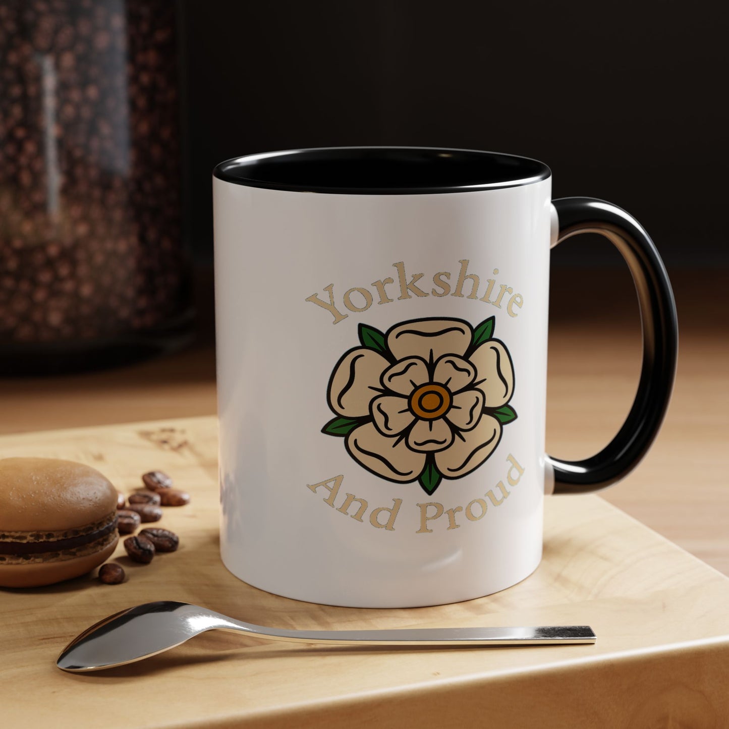 Yorkshire rose and Yorkshire and Proud wording Coffee Mug (11, 15oz)