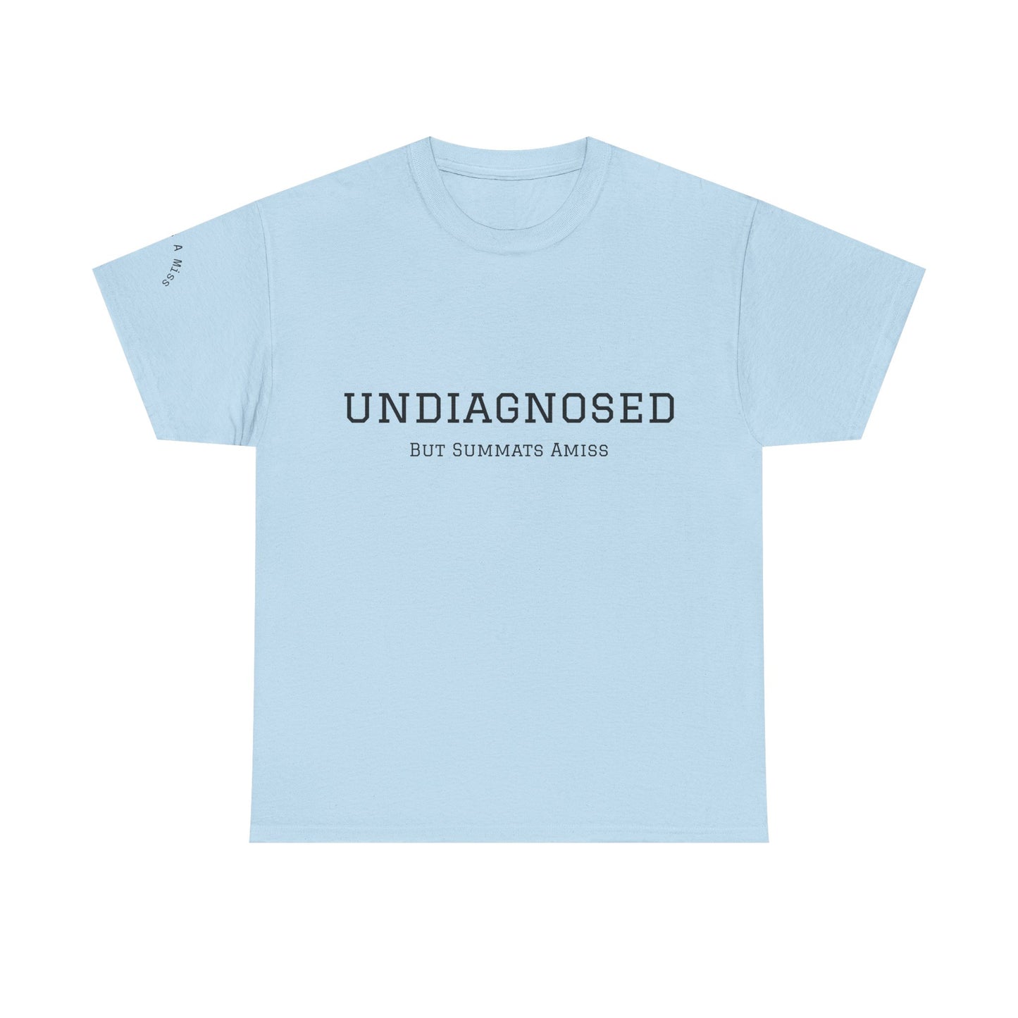 Yorkshire Unisex Heavy Cotton Tee - "Undiagnosed" Statement Tee, Comfortable Casualwear, Lightweight Everyday