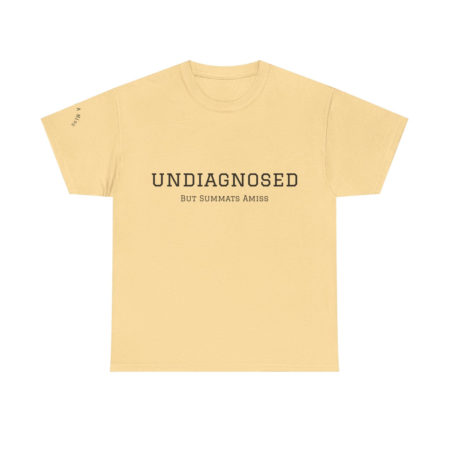 Yorkshire Unisex Heavy Cotton Tee - "Undiagnosed" Statement Tee, Comfortable Casualwear, Lightweight Everyday