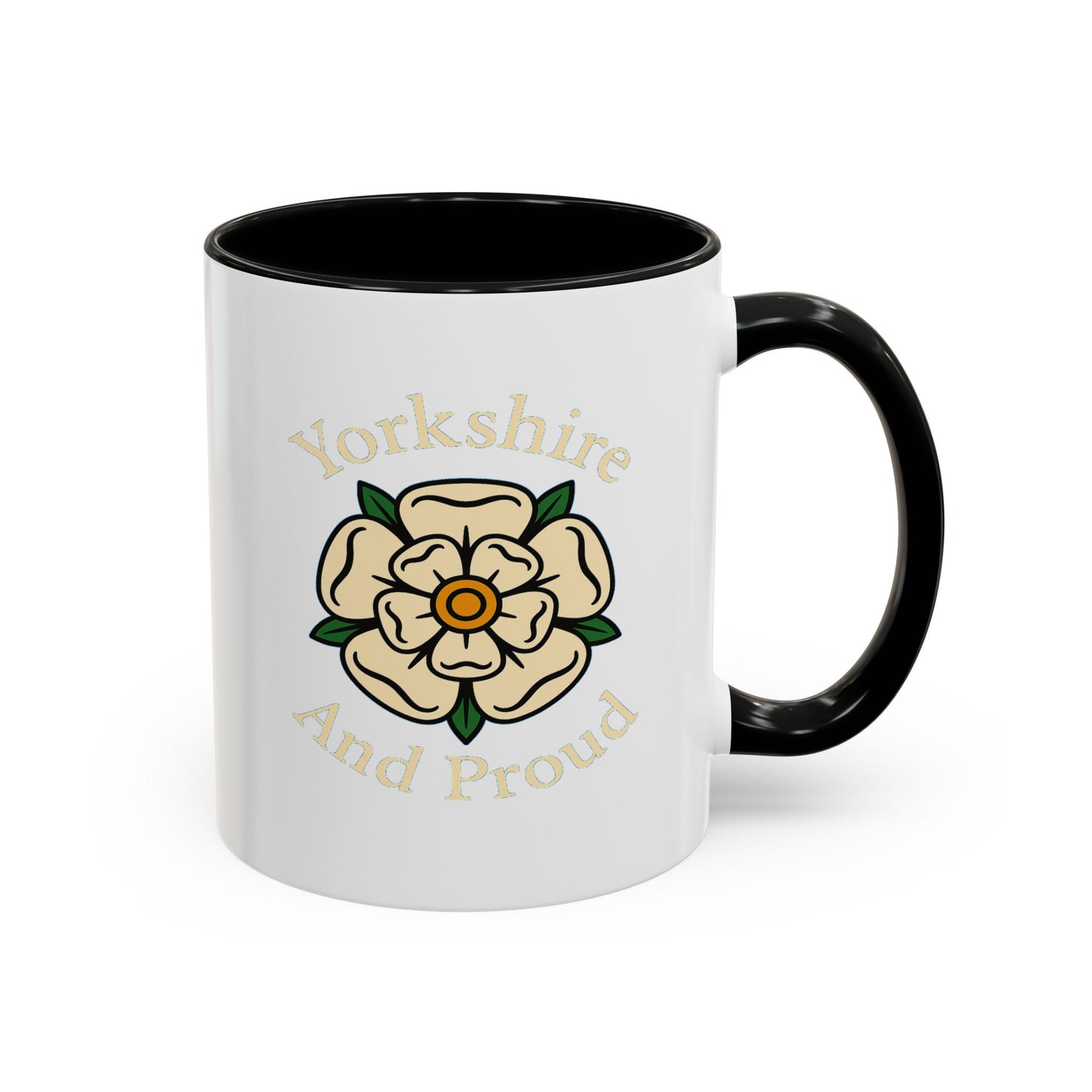 Yorkshire rose and Yorkshire and Proud wording Coffee Mug (11, 15oz)