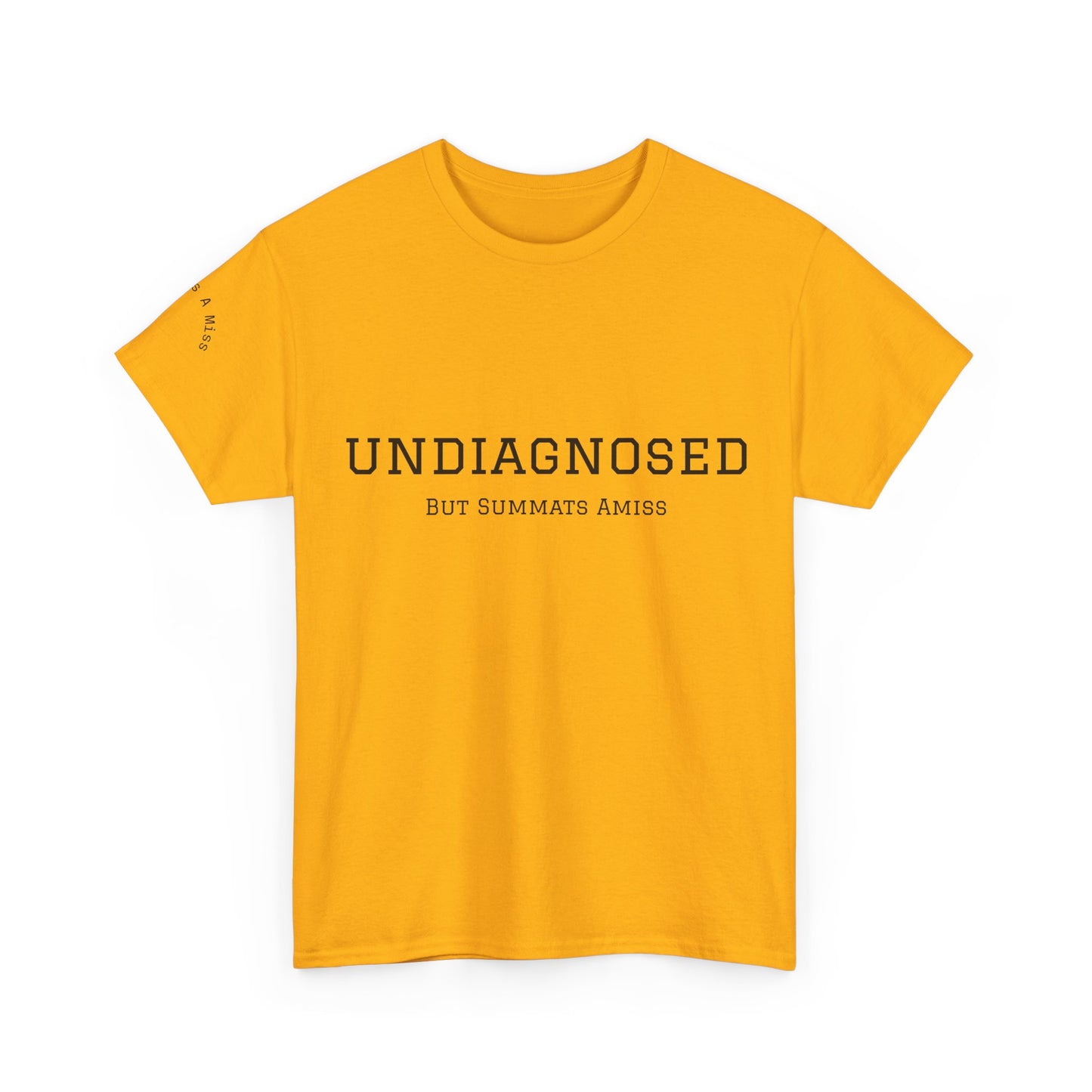 Yorkshire Unisex Heavy Cotton Tee - "Undiagnosed" Statement Tee, Comfortable Casualwear, Lightweight Everyday