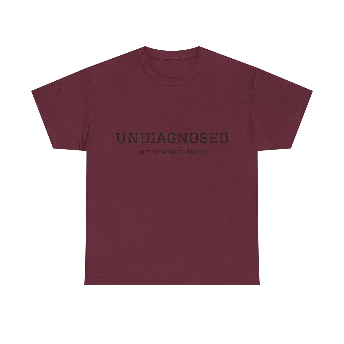 Yorkshire Unisex Heavy Cotton Tee - "Undiagnosed" Statement Tee, Comfortable Casualwear, Lightweight Everyday