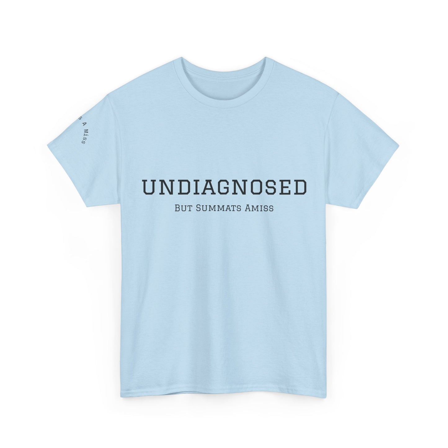 Yorkshire Unisex Heavy Cotton Tee - "Undiagnosed" Statement Tee, Comfortable Casualwear, Lightweight Everyday