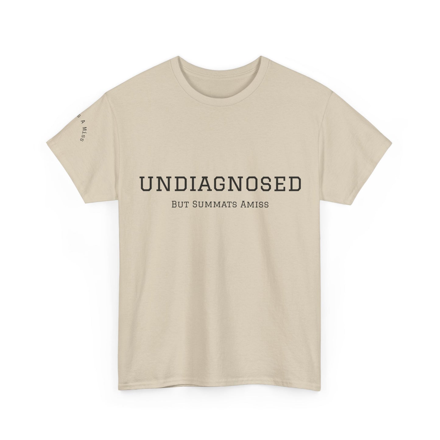 Yorkshire Unisex Heavy Cotton Tee - "Undiagnosed" Statement Tee, Comfortable Casualwear, Lightweight Everyday