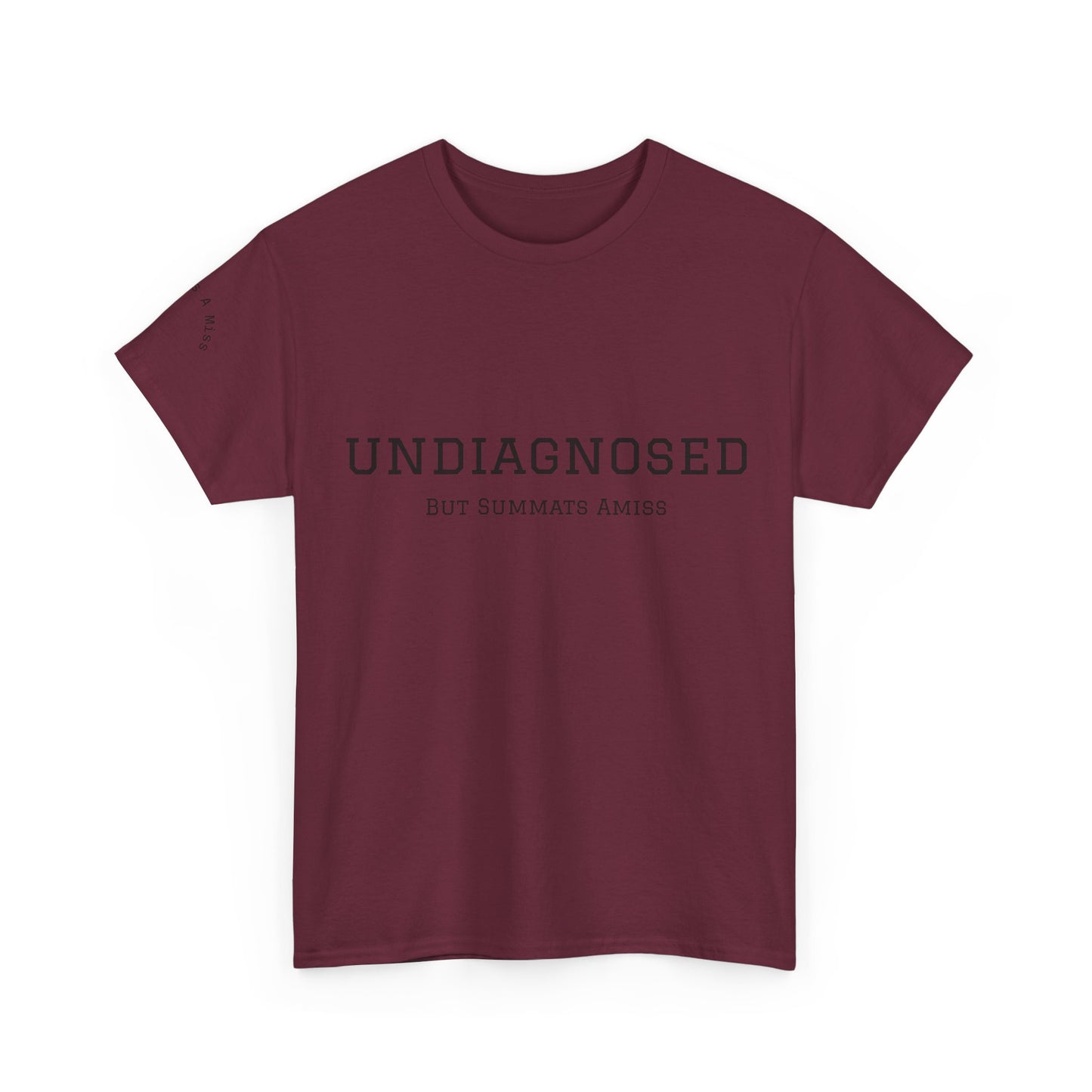 Yorkshire Unisex Heavy Cotton Tee - "Undiagnosed" Statement Tee, Comfortable Casualwear, Lightweight Everyday