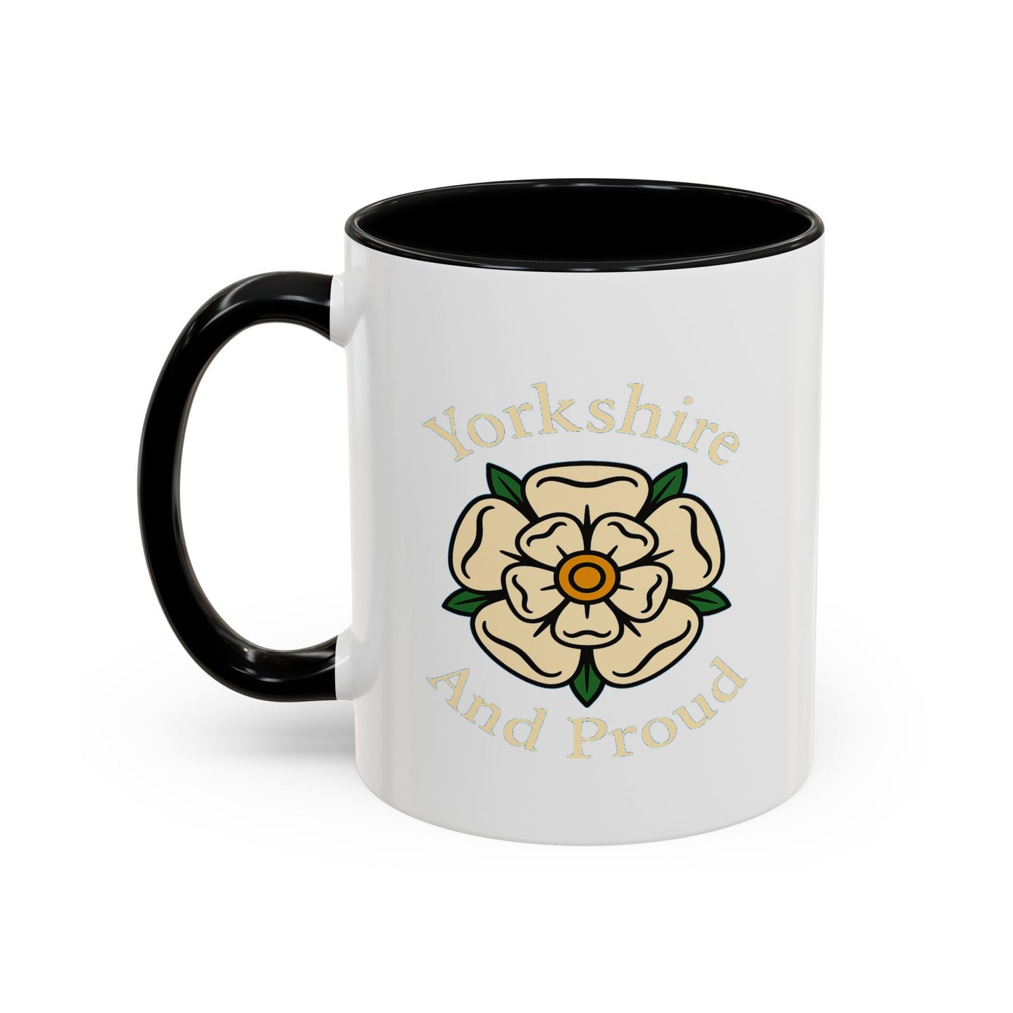 Yorkshire rose and Yorkshire and Proud wording Coffee Mug (11, 15oz)