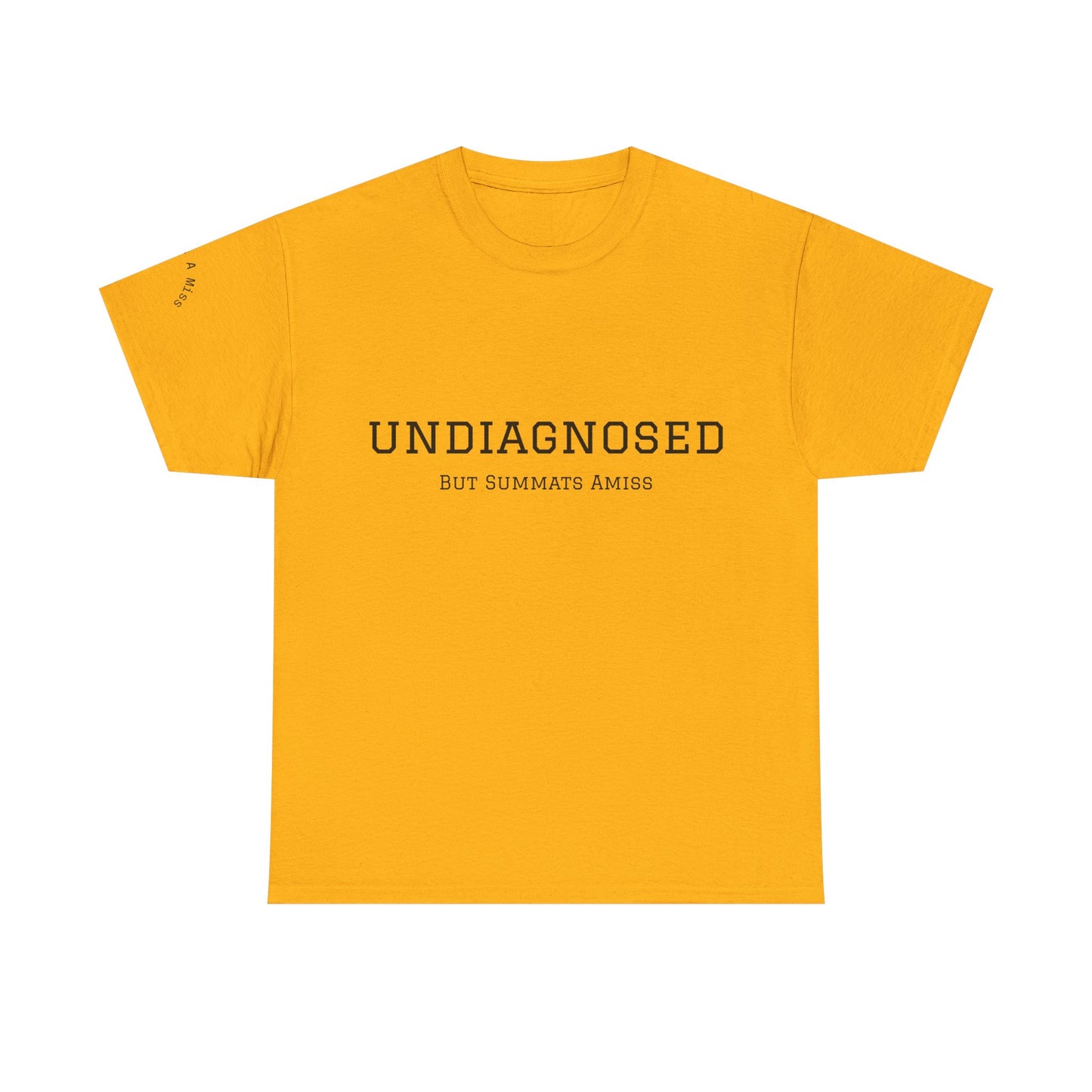 Yorkshire Unisex Heavy Cotton Tee - "Undiagnosed" Statement Tee, Comfortable Casualwear, Lightweight Everyday