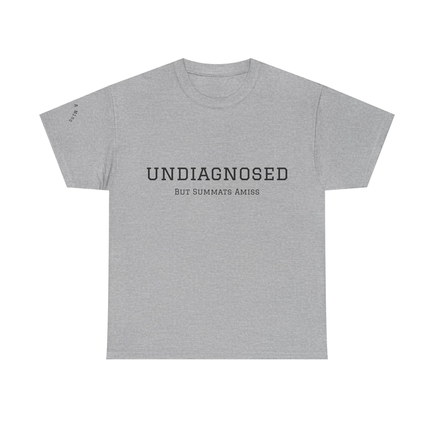 Yorkshire Unisex Heavy Cotton Tee - "Undiagnosed" Statement Tee, Comfortable Casualwear, Lightweight Everyday